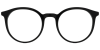 Try on Round Prescription Glasses 21029 Black