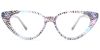 Cat Eye Prescription Glasses 21052 Floral Grey from eyewearcanada.com
