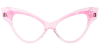 Try on Cat Eye Prescription Glasses 21115 Pink