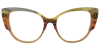 Try on Cat Eye Prescription Glasses 21116 Brown