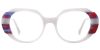 Cheap Prescription Glasses 21121 Cream Red from eyewearcanada.com