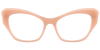 Try on Cat Eye Prescription Glasses 21132 Rose Gold