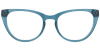 Try on Cat Eye Prescription Glasses 21160 Blue