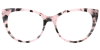 Try on Cat Eye Prescription Glasses 21174 Tortoise Pink