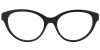 Try on Cat Eye Prescription Glasses 21176 Black