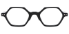 Try on Geometric Prescription Glasses 21208 Black