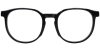 Try on glasses: Round Prescription Glasses 21216 Black