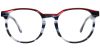 Round Prescription Glasses 21216 Red Grey from EyewearCanada.com