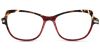 Try on glasses: Cat Eye Prescription Glasses 21220 Tortoise Red