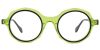 Round Prescription Glasses 21242 Green from eyewearcanada.com
