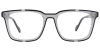 Square Prescription Glasses 21248 Black White from eyewearcanada.com