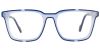 Square Prescription Glasses 21248 Blue White from eyewearcanada.com