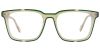 Square Prescription Glasses 21248 Green Clear from eyewearcanada.com