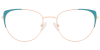 Try on Cat Eye Prescription Glasses 23131 Blue