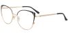 Cat Eye Prescription Glasses 23154 Black Gold from eyewearcanada.com