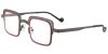 EyewearCanada.com Square Prescription Glasses 23223 Black Red