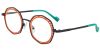 EyewearCanada.com Round Prescription Glasses 23224 Black Red