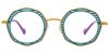 Round Prescription Glasses 23224 Yellow Green from EyewearCanada.com