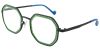 EyewearCanada.com Geometric Prescription Glasses 23225 Black Green