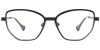 Cat Eye Prescription Glasses 23231 Black Green from EyewearCanada.com