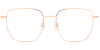Try on Titanium Prescription Glasses 26016 Rose Gold