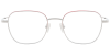 Try on Titanium Prescription Glasses 26023 Red Silver