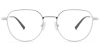 Round Titanium Prescription Glasses 26024 Silver from EyewearCanada.com