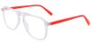 EyewearCanada.com Wayfarer Prescription Glasses 28001 White Red