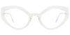 Cat Eye Prescription Glasses 35008 White from EyewearCanada.com