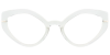 Try on glasses: Cat Eye Prescription Glasses 35008 White