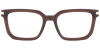 Try on glasses: Rectangle Prescription Glasses 35014 Brown
