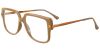 EyewearCanada.com Square Prescription Glasses 35015 Brown