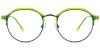 Round Prescription Glasses 35027 Green from EyewearCanada.com