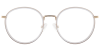 Try on glasses: Round Prescription Glasses 35033 Clear