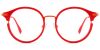 Round Prescription Glasses 35034 Red from EyewearCanada.com