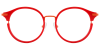 Try on glasses: Round Prescription Glasses 35034 Red