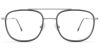 Aviator Prescription Glasses 35036 Grey from eyewearcanada.com
