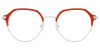 Try on glasses: Prescription Glasses 35037 Red White