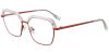 Cheap Prescription Glasses 35040 Red Clear from eyewearcanada.com