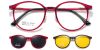 EyewearCanada.com Magnetic Clip-On Sunglasses 8303 Red