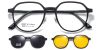 EyewearCanada.com Magnetic Clip-On Sunglasses 8305 Black