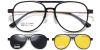 EyewearCanada.com Magnetic Clip-On Sunglasses 8508 Black
