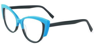 Cat Eye Prescription Glasses 21116 Blue