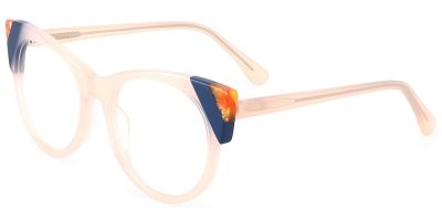 Cat Eye Prescription Glasses 21143 Cream