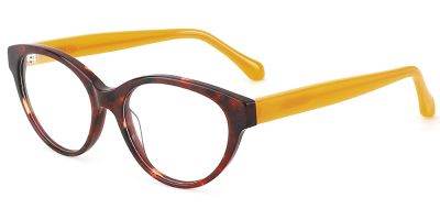 Cat Eye Prescription Glasses 21176 Tortoise Yellow