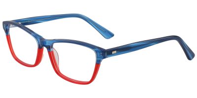 Prescription Glasses 21221 Blue Red