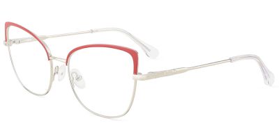 Cat Eye Prescription Glasses 23162 Red