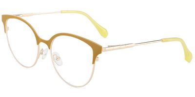 Cat Eye Prescription Glasses 23164 Yellow