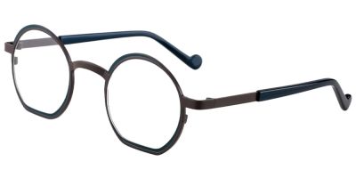 Round Prescription Glasses 23215 Grey