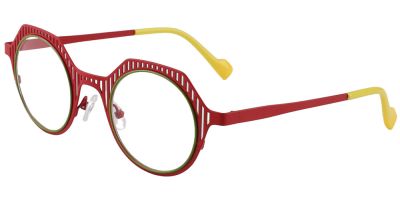  Round Prescription Glasses 23222 Red